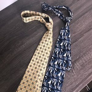 Culwell & Son yellow | Erreuno blue pattern ties